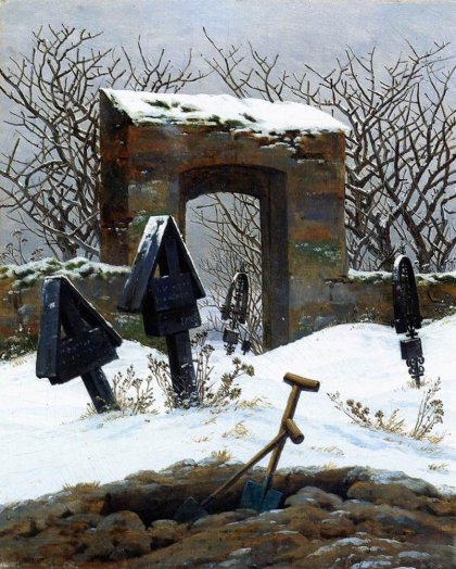 Graveyard under Snow (1826) Museum der bildenden Kunst, Leipzig.jpg Graveyard under Snow (1826) Museum der bildenden Kunst, Leipzig.jpg