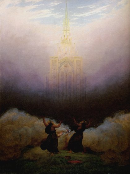 Vision de l'Eglise chretienne  Huile sur toile (1814) 66,5x51,5 cm  collection Georg Schafer.jpg